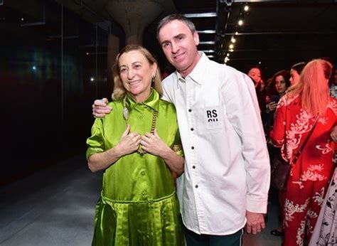 raf simons and miuccia prada|raf simons miuccia.